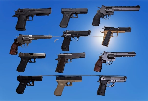 Types of handguns Types of handguns