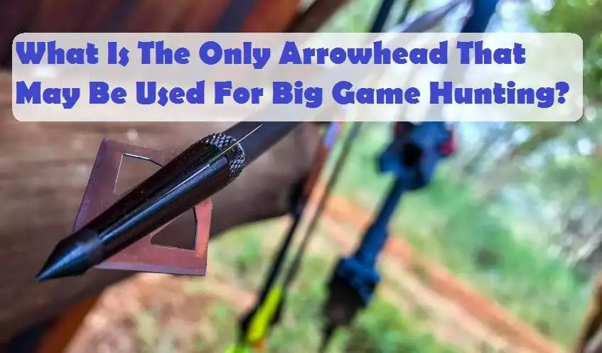 What Is The Only Arrowhead That May Be Used For Big Game Hunting? What Is The Only Arrowhead That May Be Used For Big Game Hunting?